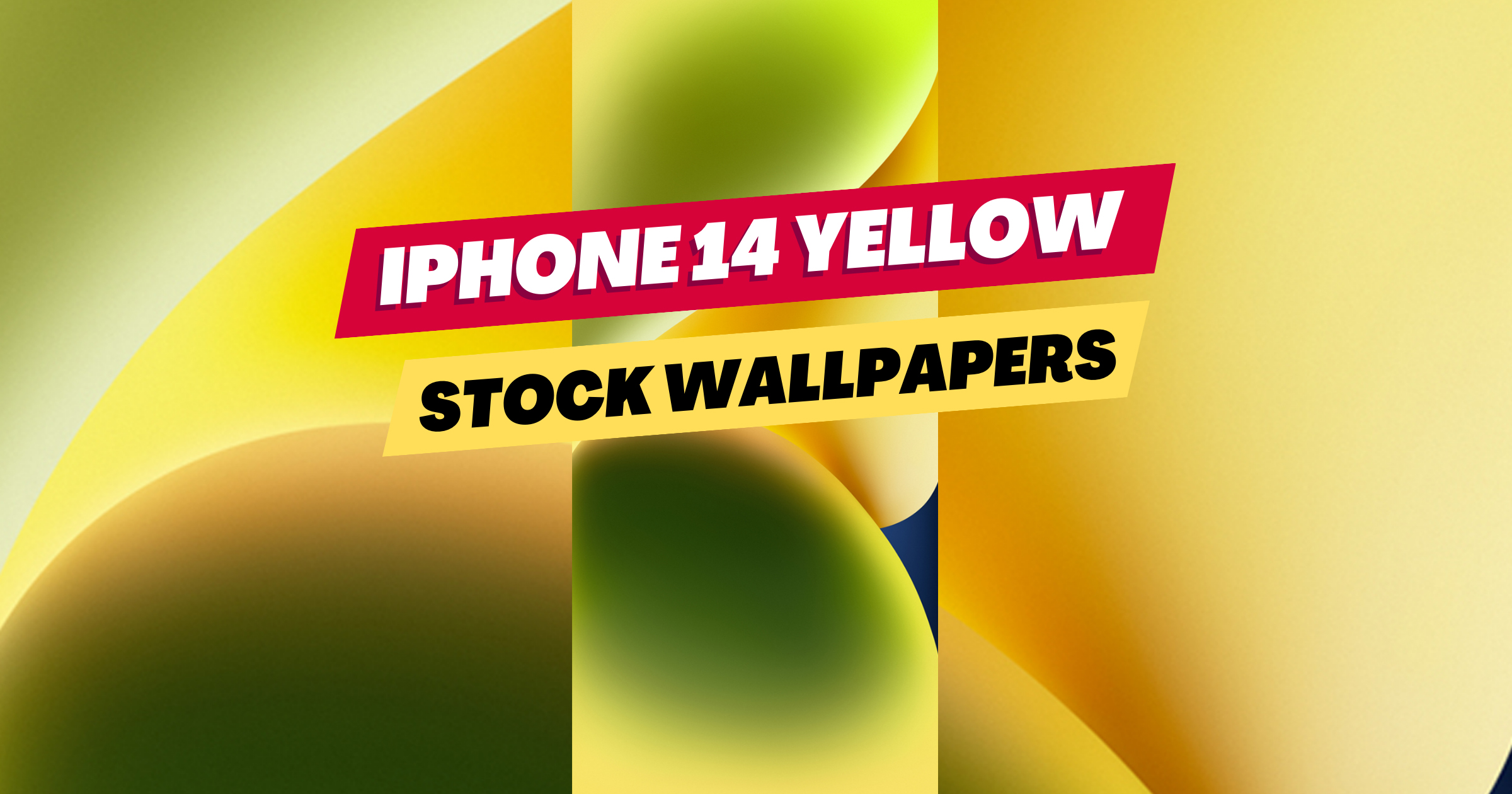 Download iPhone 14 Yellow Stock Wallpapers