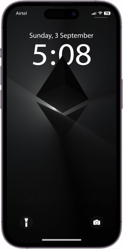 Diamond resembling the Ethereum logo wallpaper