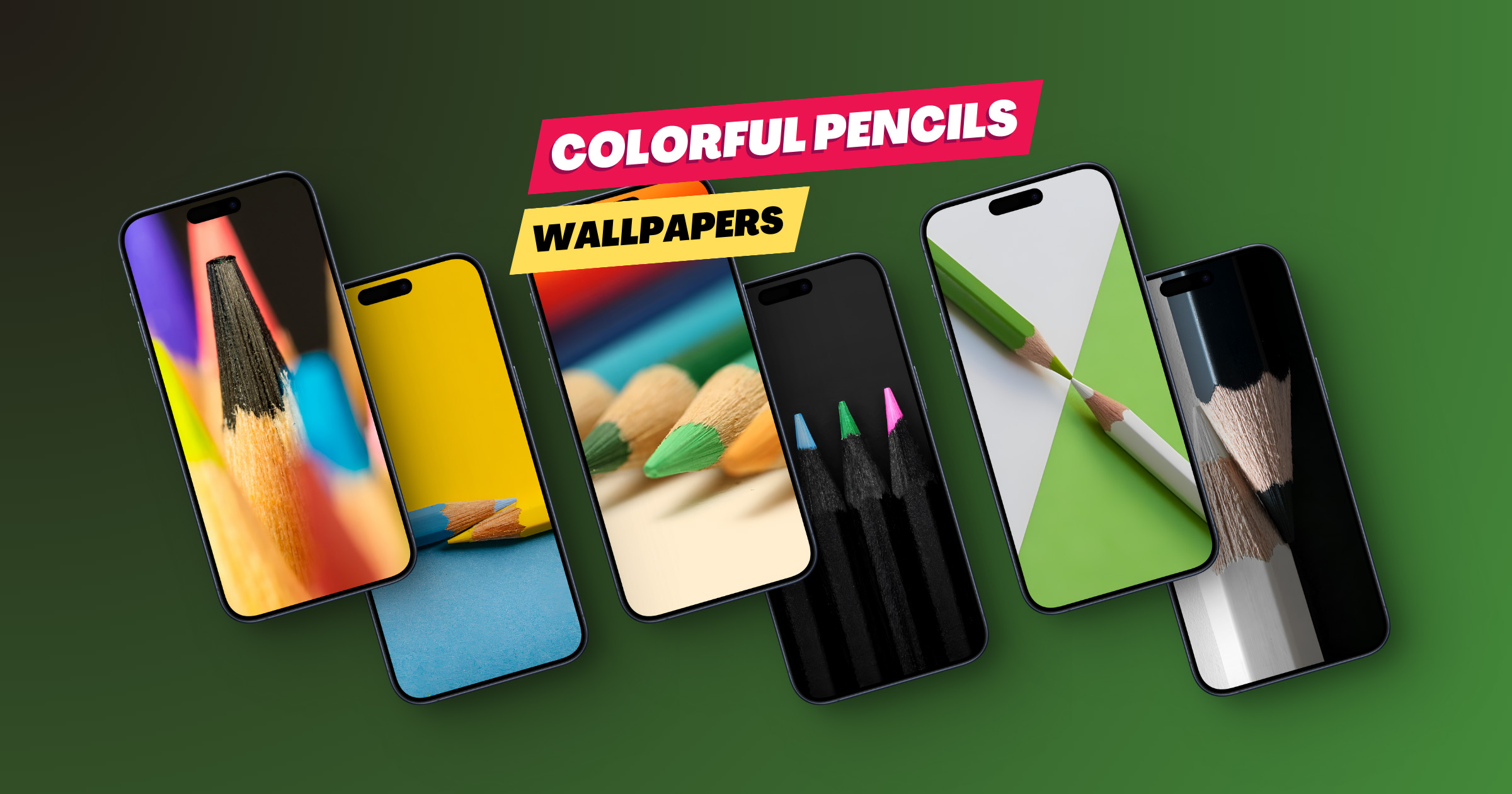 Colorful pencils Wallpapers For iPhone And Android