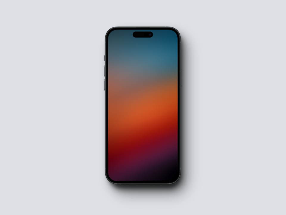 Cozy Warmth: Gradient Wallpaper in Red, Orange, and Blue