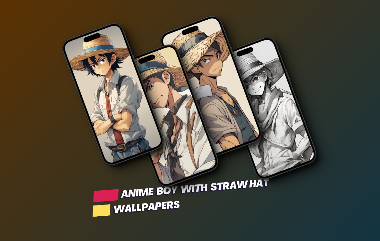 Download Anime Boy with straw hat Wallpapers for iPhone