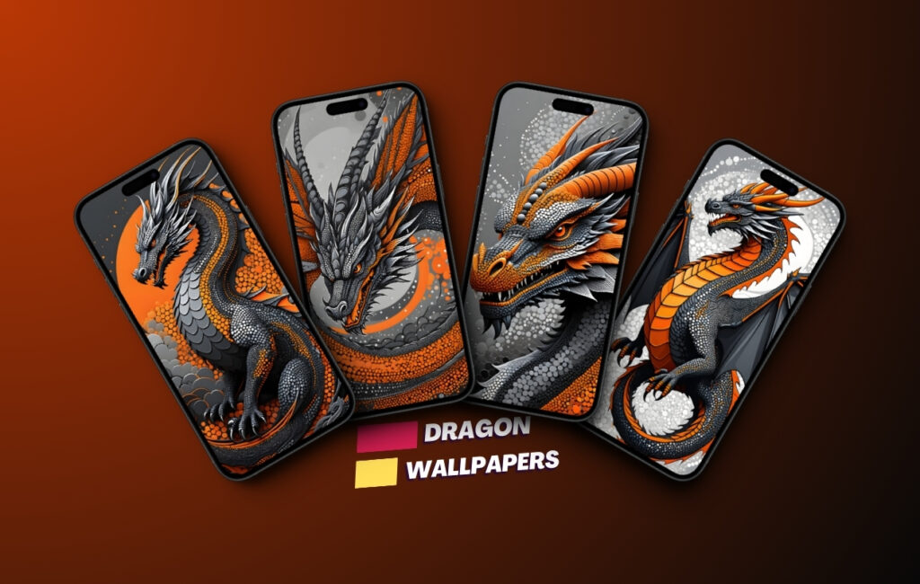 Download Dragon Wallpapers with an Orange Theme for iPhone