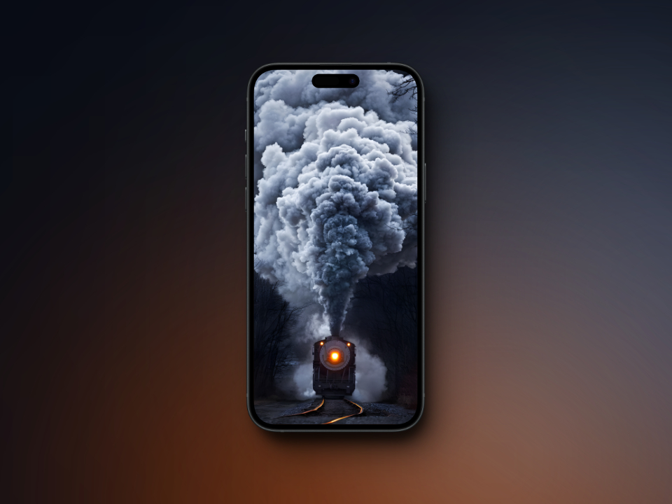 Smoke Train Wallpaper for iPhone