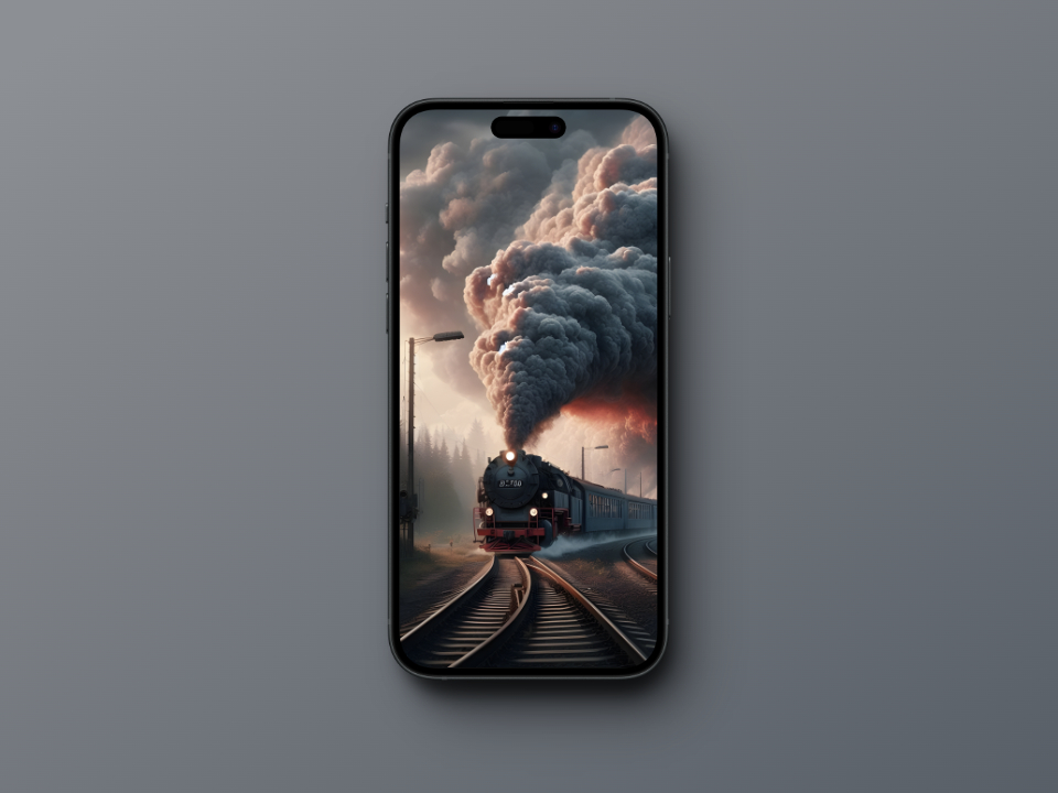 Smoke Train Wallpaper for iPhone