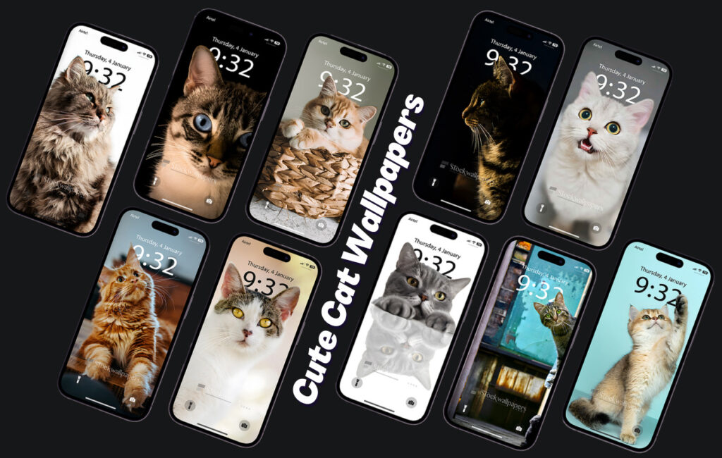 Download Cute Cat Wallpapers for iPhone with Depth Effect