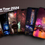 Download New Year 2024 fireworks wallpapers for iPhone