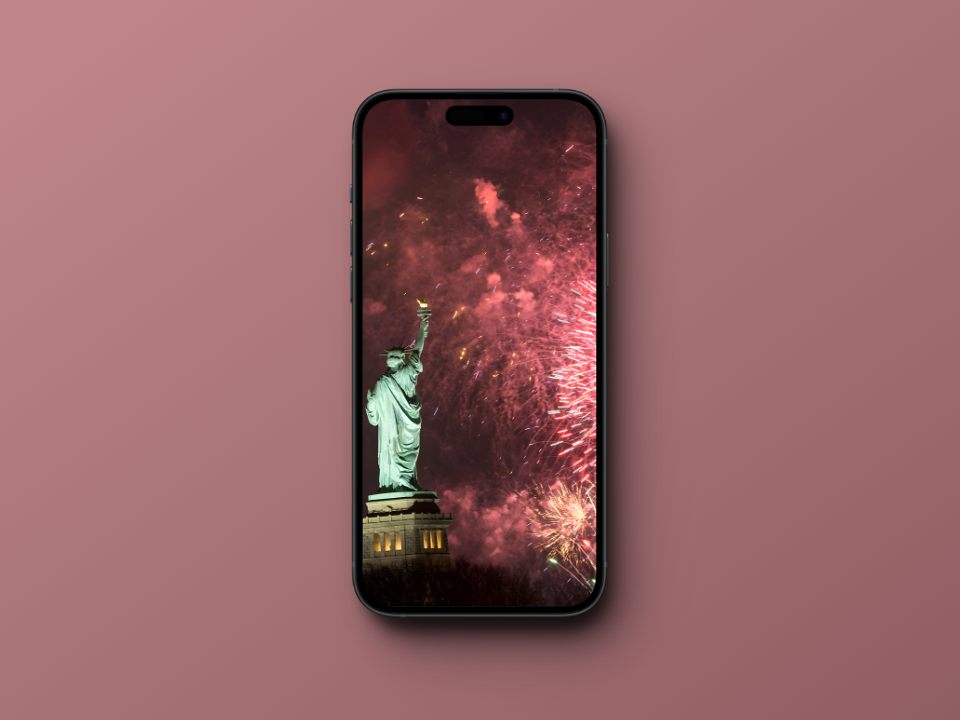 New York New Year 2024 fireworks wallpaper