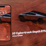 Tesla Cybertruck Depth Effect Wallpapers for iPhone