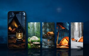 Download Forest Camp Wallpapers for iPhone