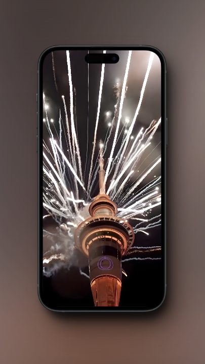 Auckland New Year 2024 fireworks wallpaper