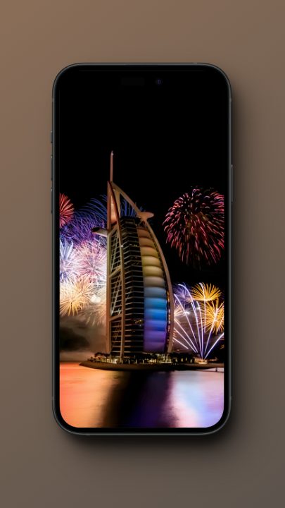 Dubai New Year 2024 fireworks wallpaper