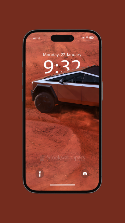 Tesla Cybertruck Depth Effect Wallpaper for iPhone