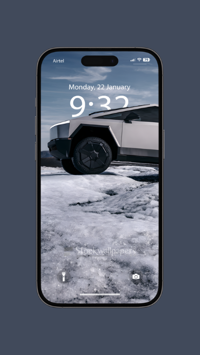 Tesla Cybertruck Depth Effect Wallpaper for iPhone